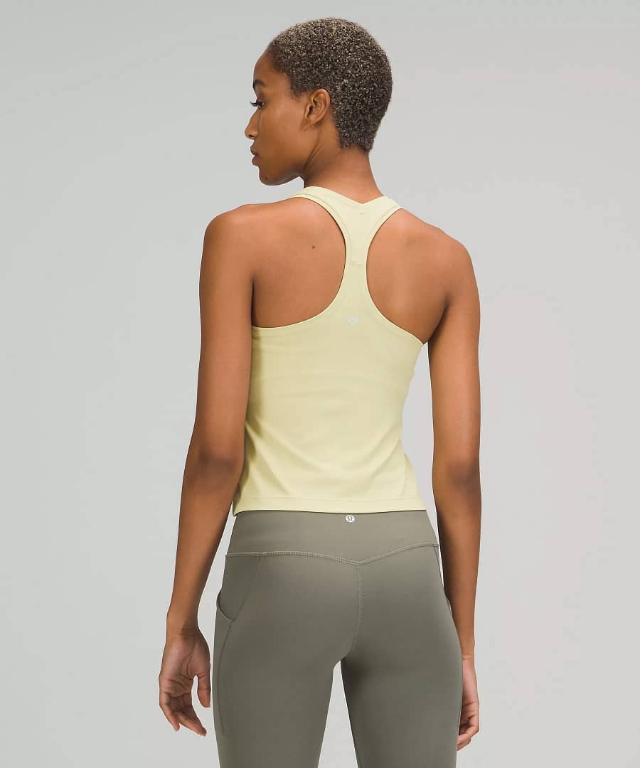 Cool Racerback Tank Top Shorter Length Nulu dew green