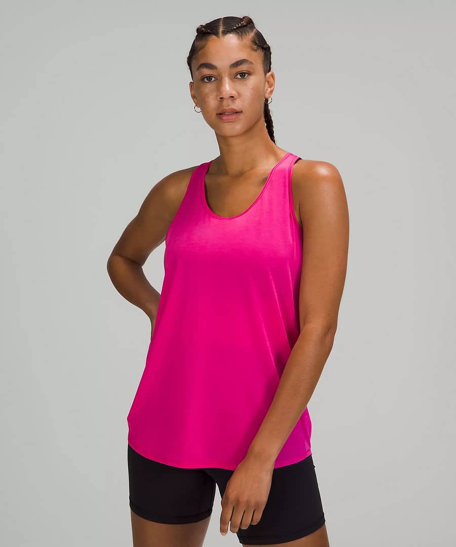 Essential Tank Top Pleated sonic pink