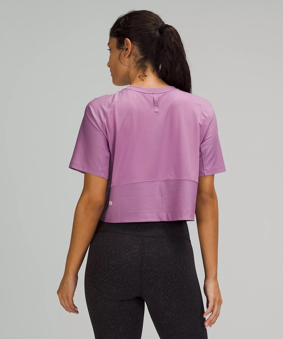 Mesh Back Cropped Train T-Shirt 3