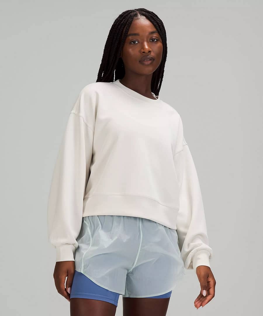 Perfectly Oversized Cropped Crew Softstreme™, lululemon sweatshirt, lululemon upload