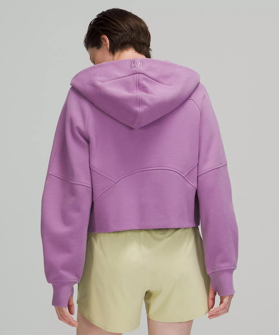 Scuba Oversized 1:2 Zip Hoodie wisteria purple 3