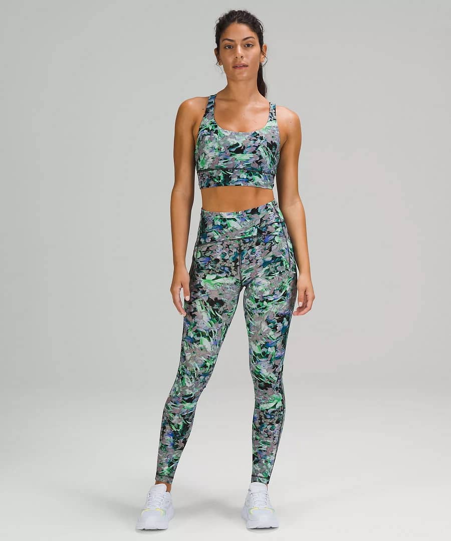 Swift Speed High-Rise Tight 28" rapid flourish Multi, lululemon leggings, lululemon print, lululemon green