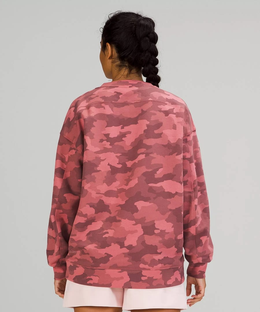 perfectly oversized crew Heritage 365 Camo Brier Rose Multi 3