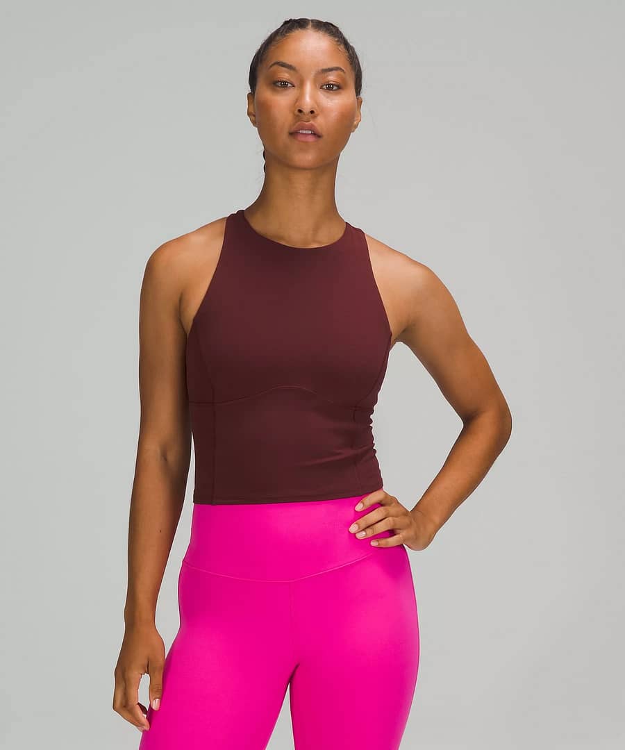 Key to Balance Tank Top red merlot