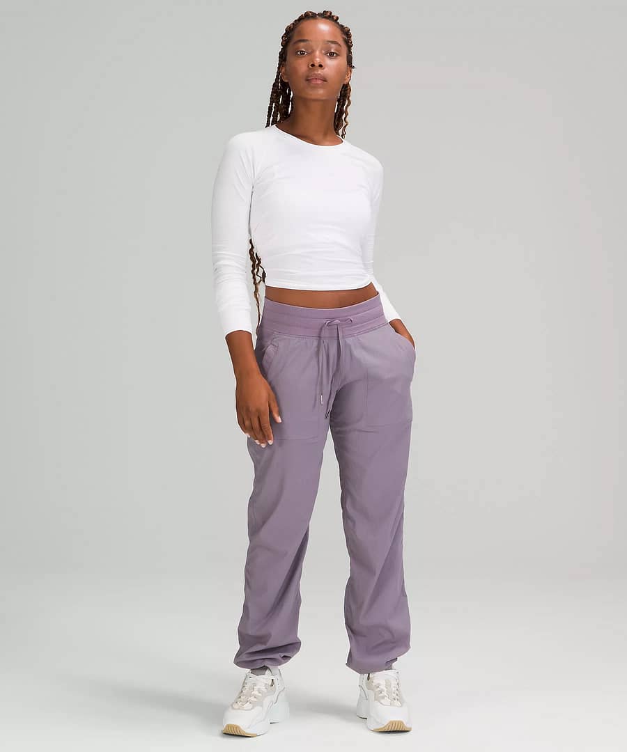 Dance Studio Full Length Mid Rise Pant 31.5" dusky lavender