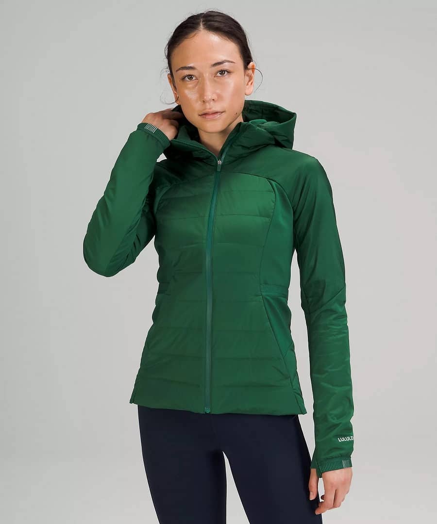 lululemon down for it all jacket - everglade green - boxing -Find lululemon leggings sale! Even black lululemon leggings!​