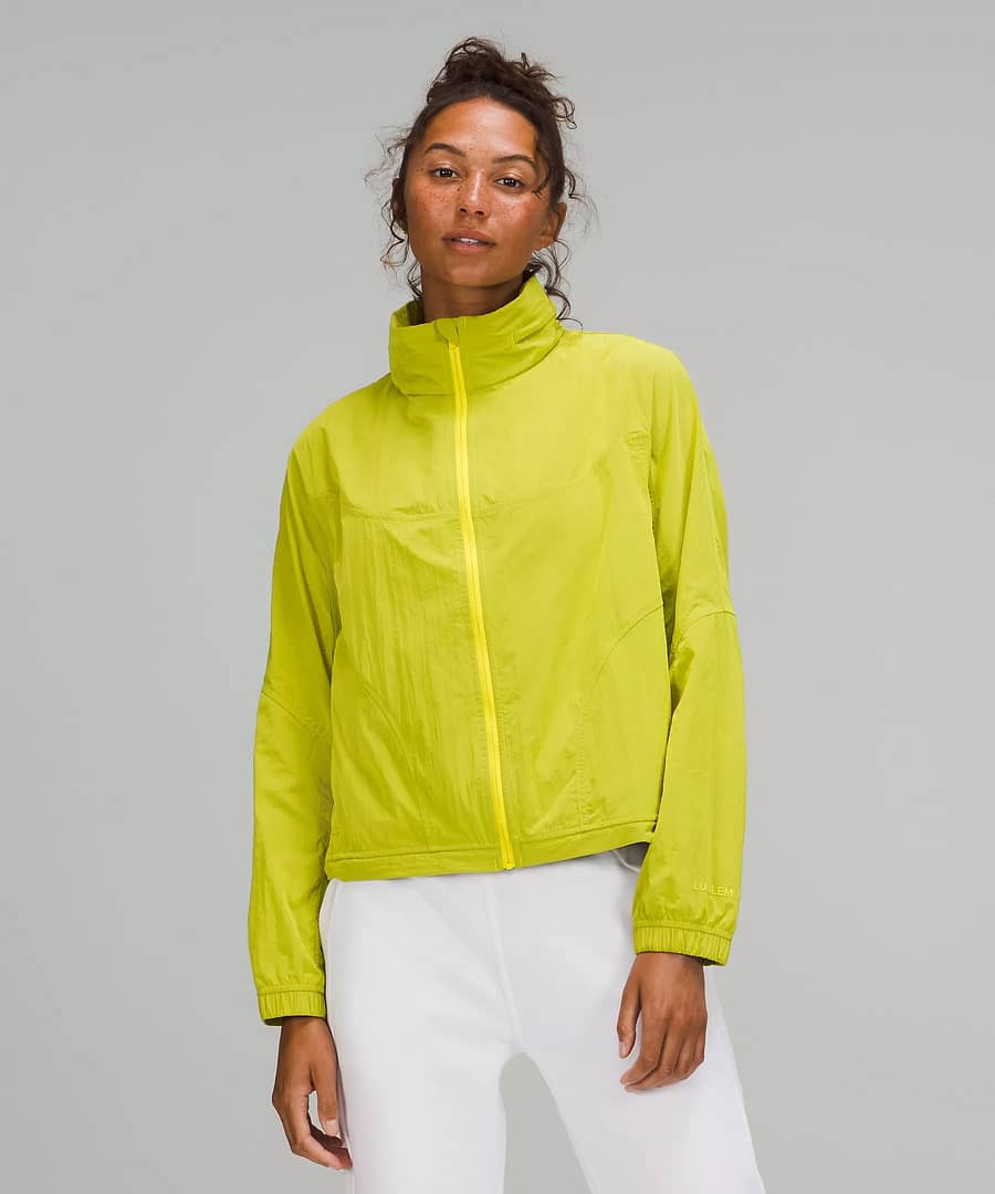 Lightweight Hooded Jacket Yellow Serpentine