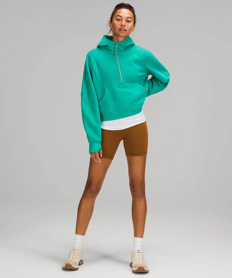 Scuba Oversized 1/2 Zip Hoodie Maldives Green