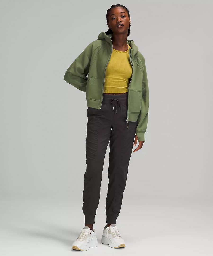 Scuba Oversized Full Zip green twill 2