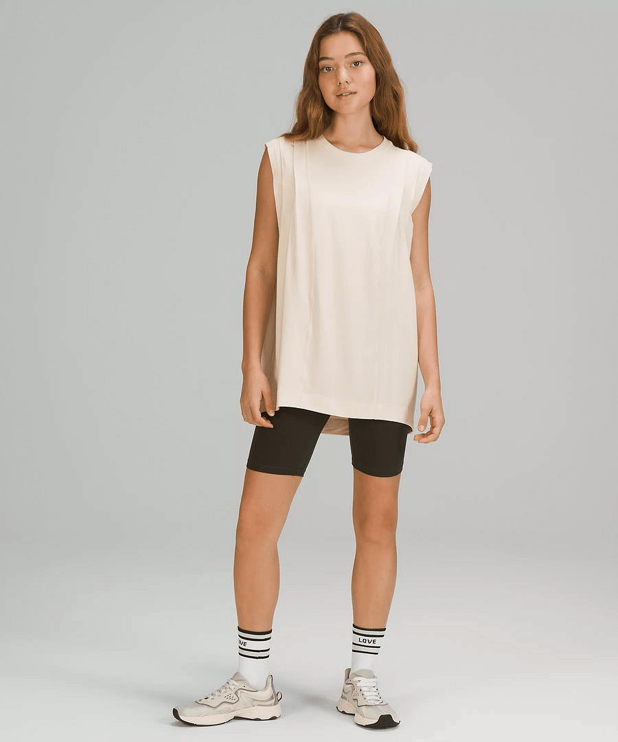 Modal Pleated Shoulder Tank Top 2