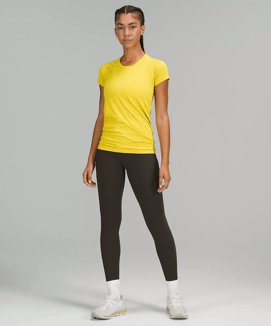 Swiftly tech short sleeve shirt 2.0 Distorted Static Soleil:Highlight Yellow 2