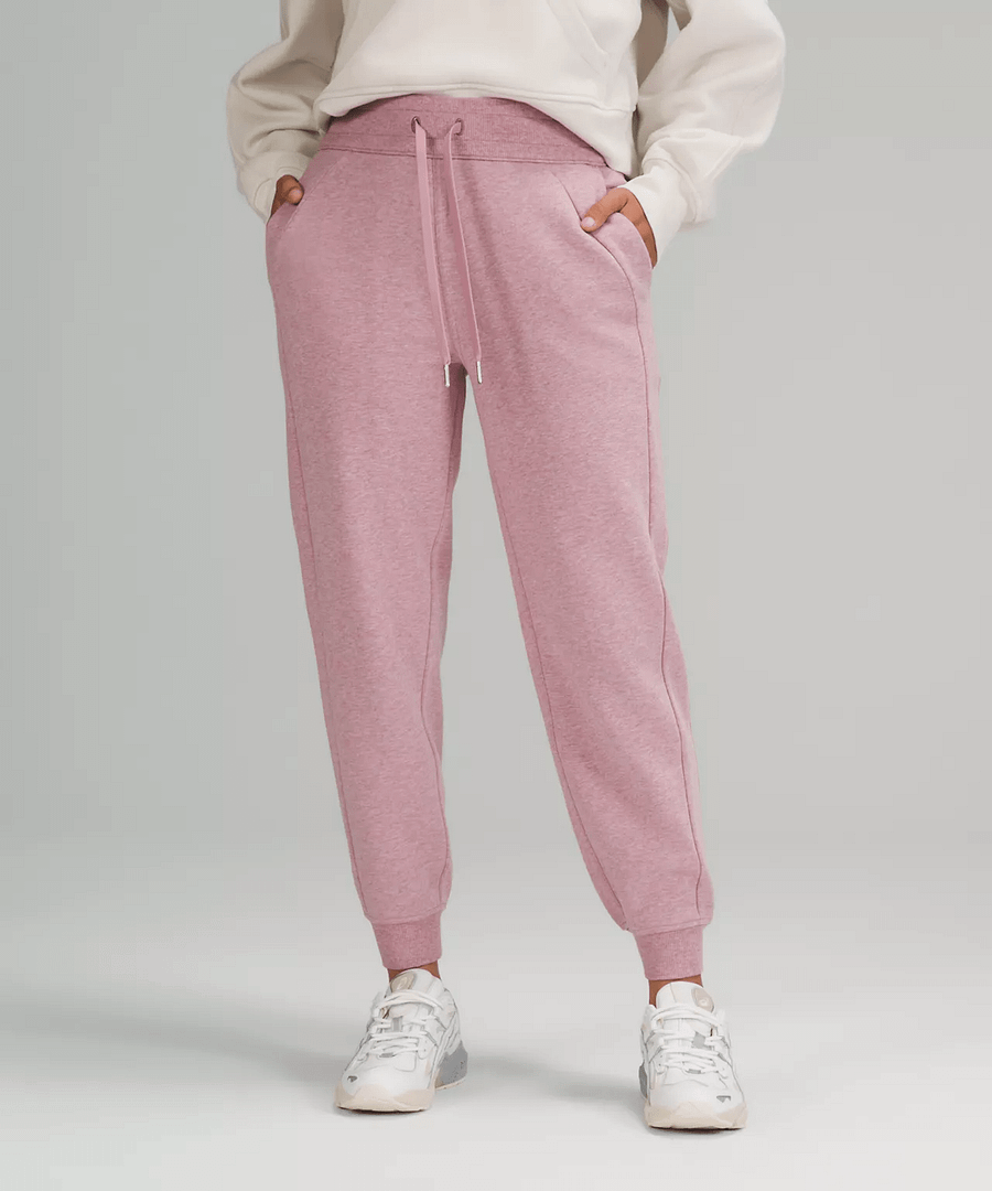 Scuba High-Rise Jogger 7:8 Length heathered pink taupe