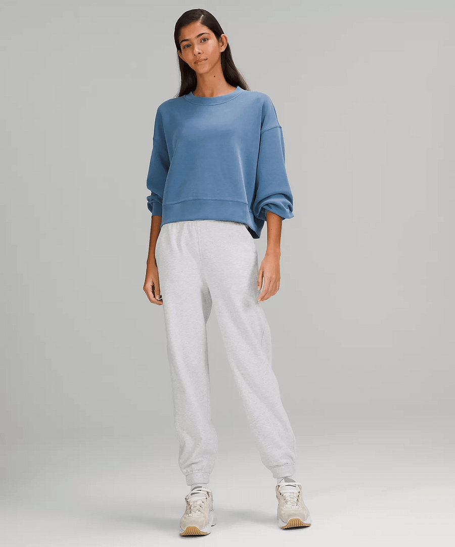 Perfectly Oversized Cropped Crew Softstreme - soft denim, lululemon upload