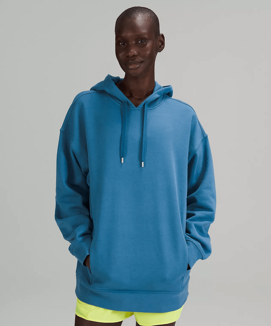 Perfectly Oversized Hoodie Online Only soft denim