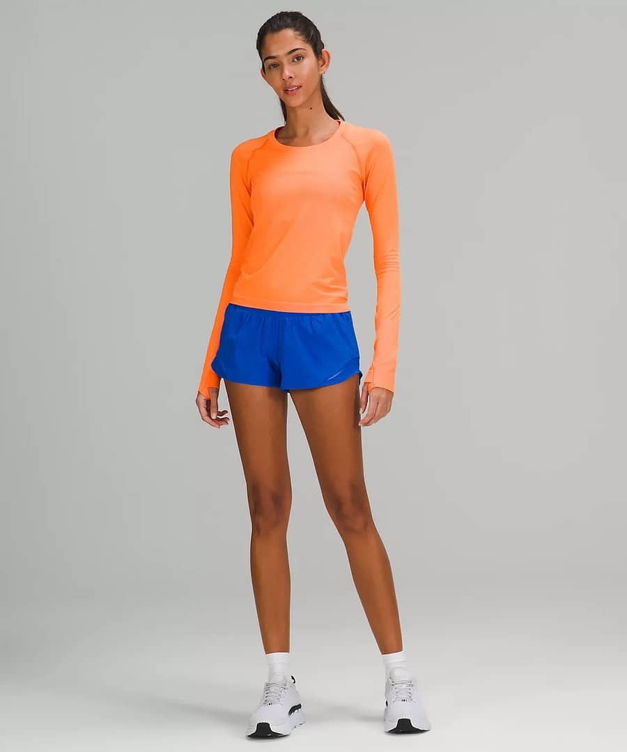 swiftly tech long sleeve Orange Soda/Orange Soda - lululemon upload