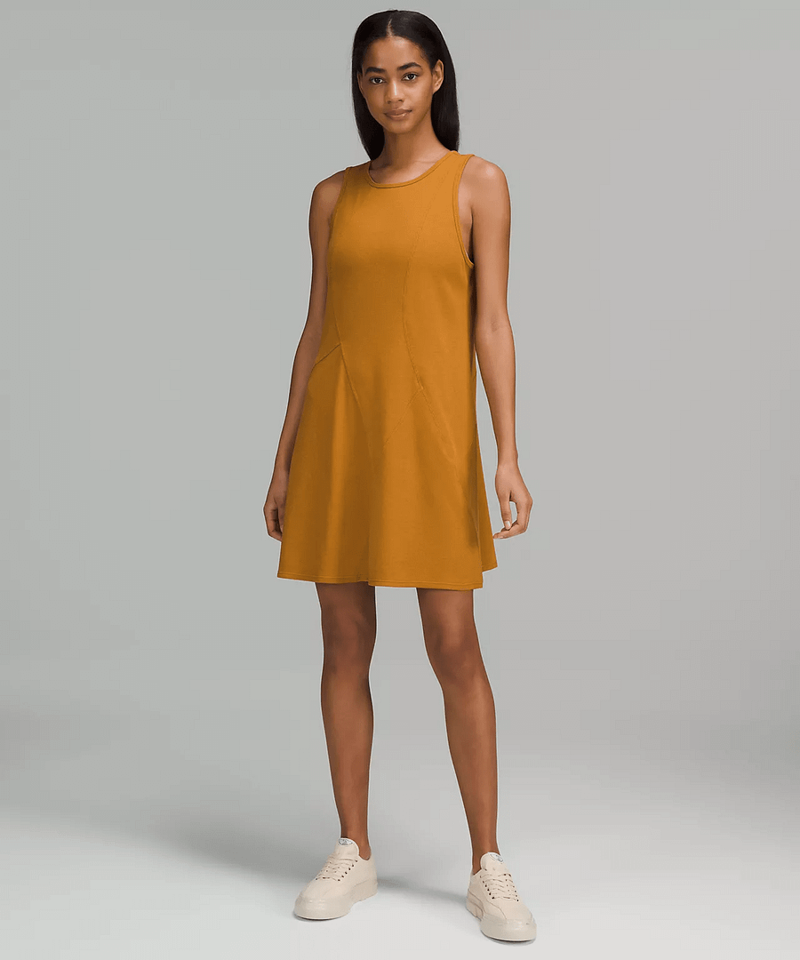 Ribbed Modal-Cotton Dress