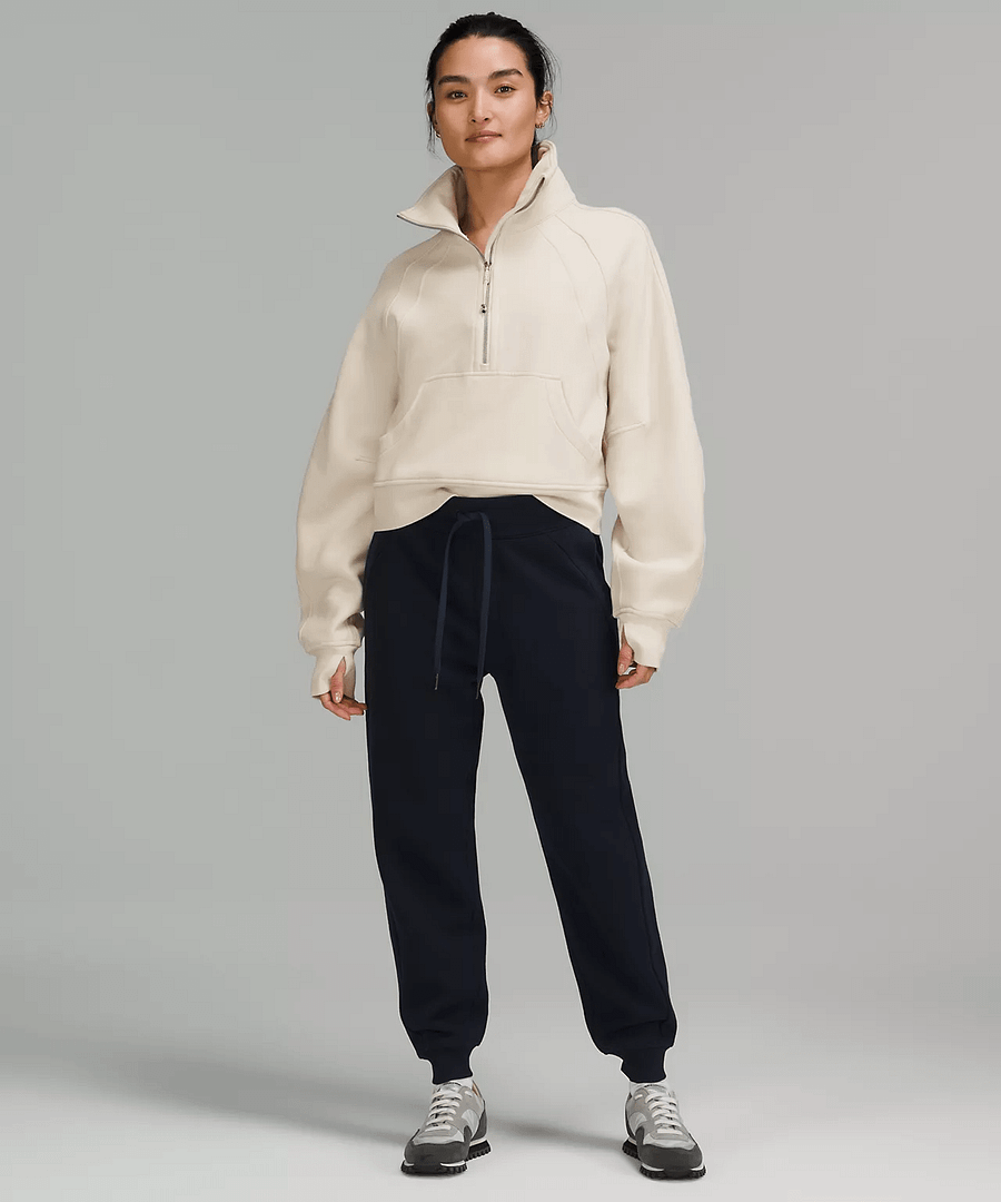 Scuba Oversized Funnel Neck Half-Zip