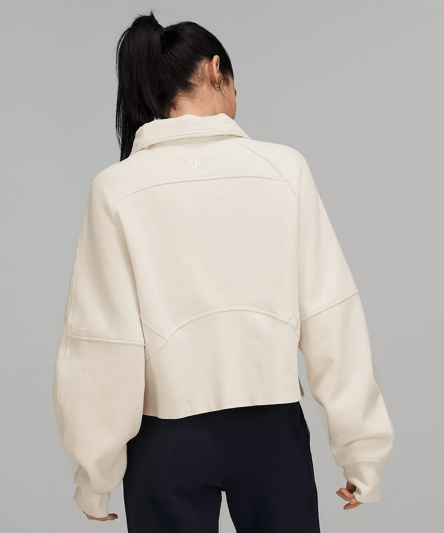 Scuba Oversized Funnel Neck Half-Zip