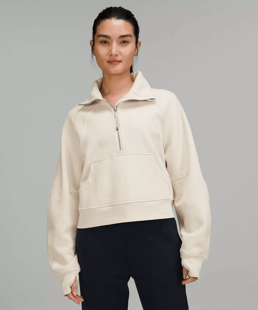 Scuba Oversized Funnel Neck Half-Zip