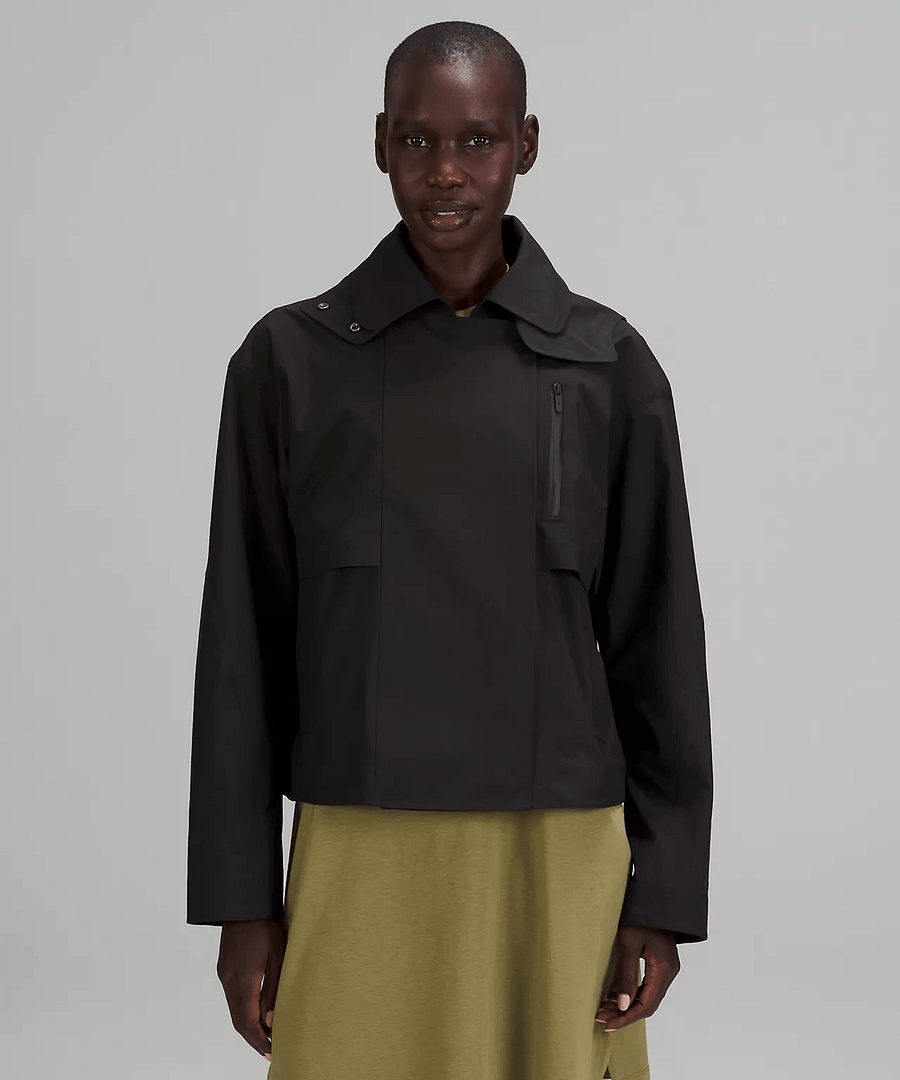 Waterproof Cropped Trench Coat deep artifact