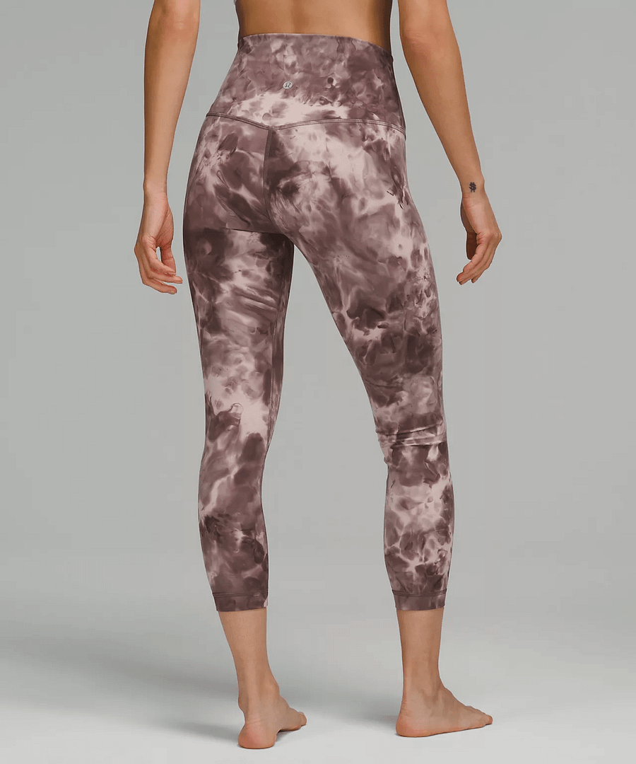 lululemon align high-rise crop Diamond Dye Mink Bery Lunar Rock Shadow Grey