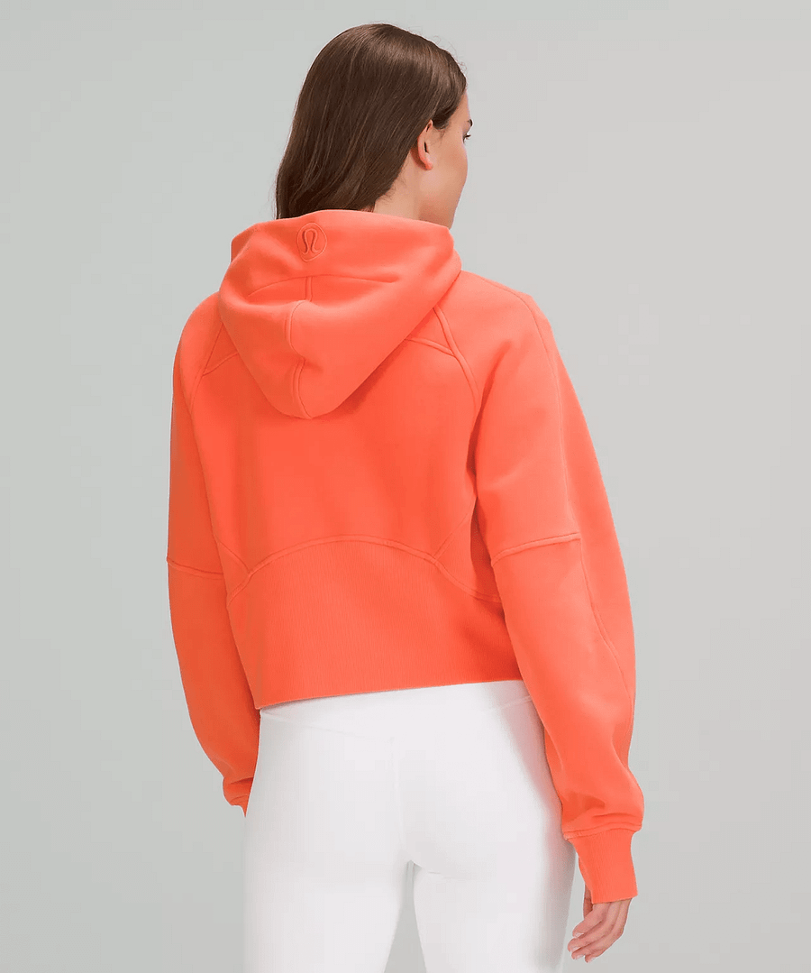 Scuba Oversized Half-Zip Hoodie warm coral 3
