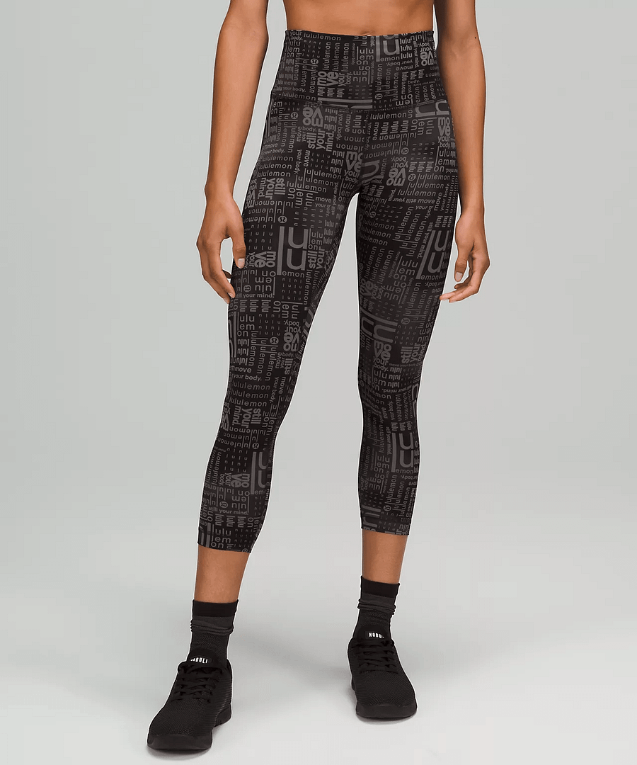 Wunder Train High-Rise Crop 23 lululemon ombre black 2