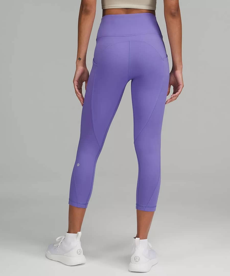 All the Right Places High-Rise Drawcord Waist Crop 23” - charged indigo - lululemon leggings 3