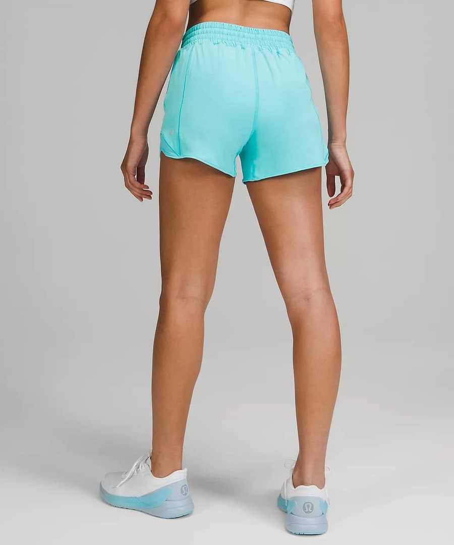 Hotty Hot High-Rise Lined Short 4 - electric turquoise - lululemon shorts 3