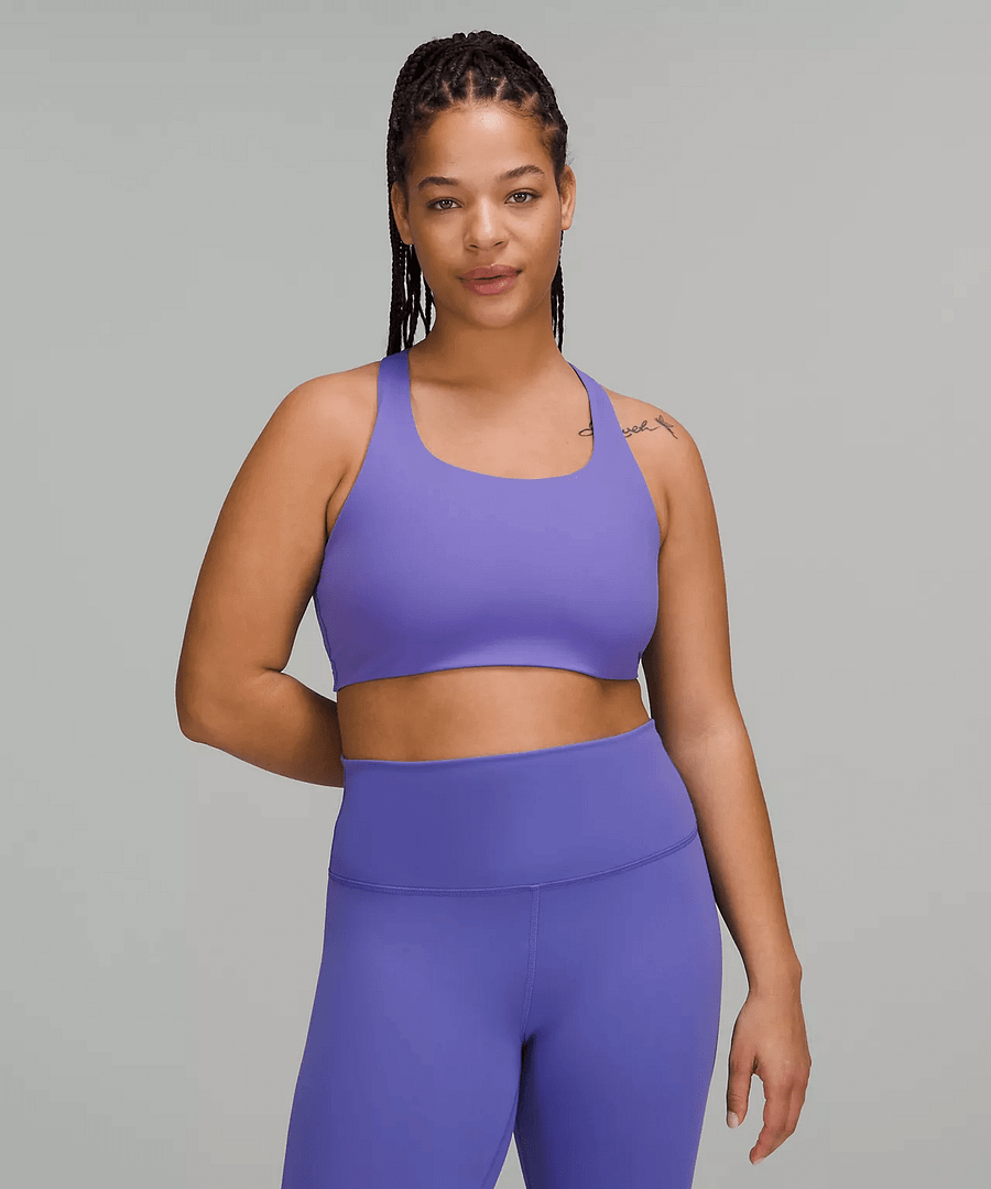 Invigorate Bra with Clasp High Support, B:C Cup - lululemon colour charged indigo - lululemon sports bra - lululemon running bra - lululemon high support bra