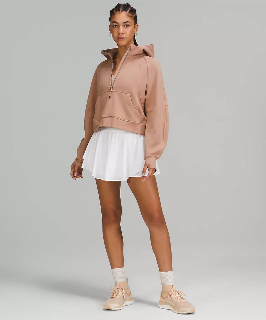 lululemon - lululemon sweatshirt - Scuba Oversized Half-Zip Hoodie - lululemon color pink clay 2