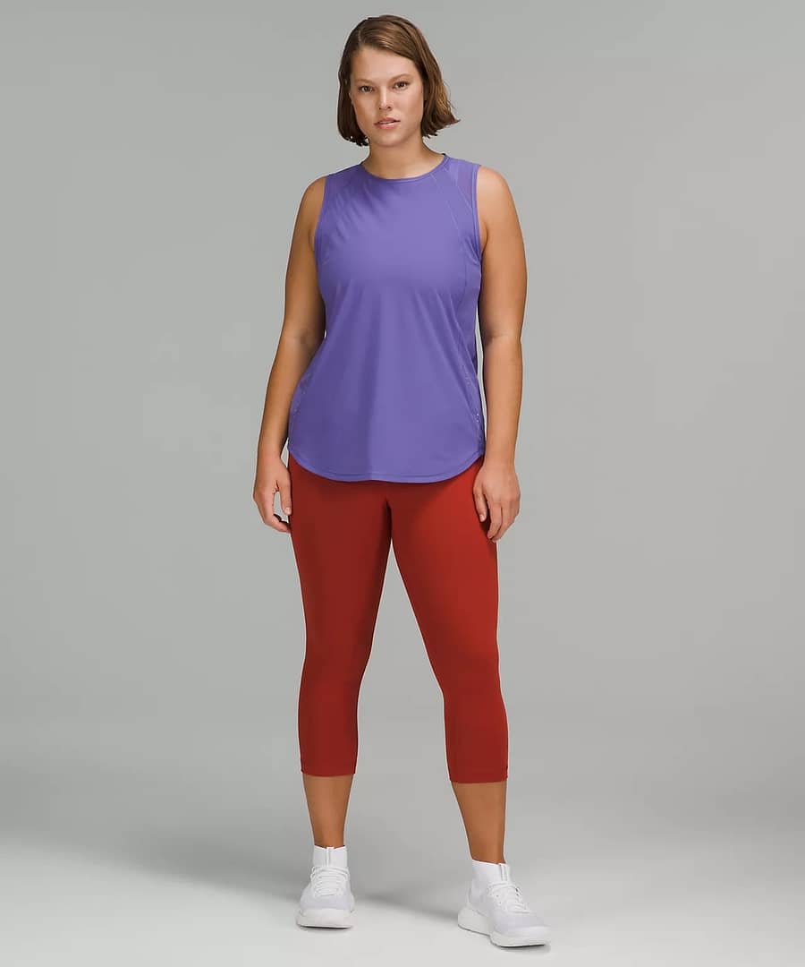 lululemon tank top - sculpt tank - charged indigo