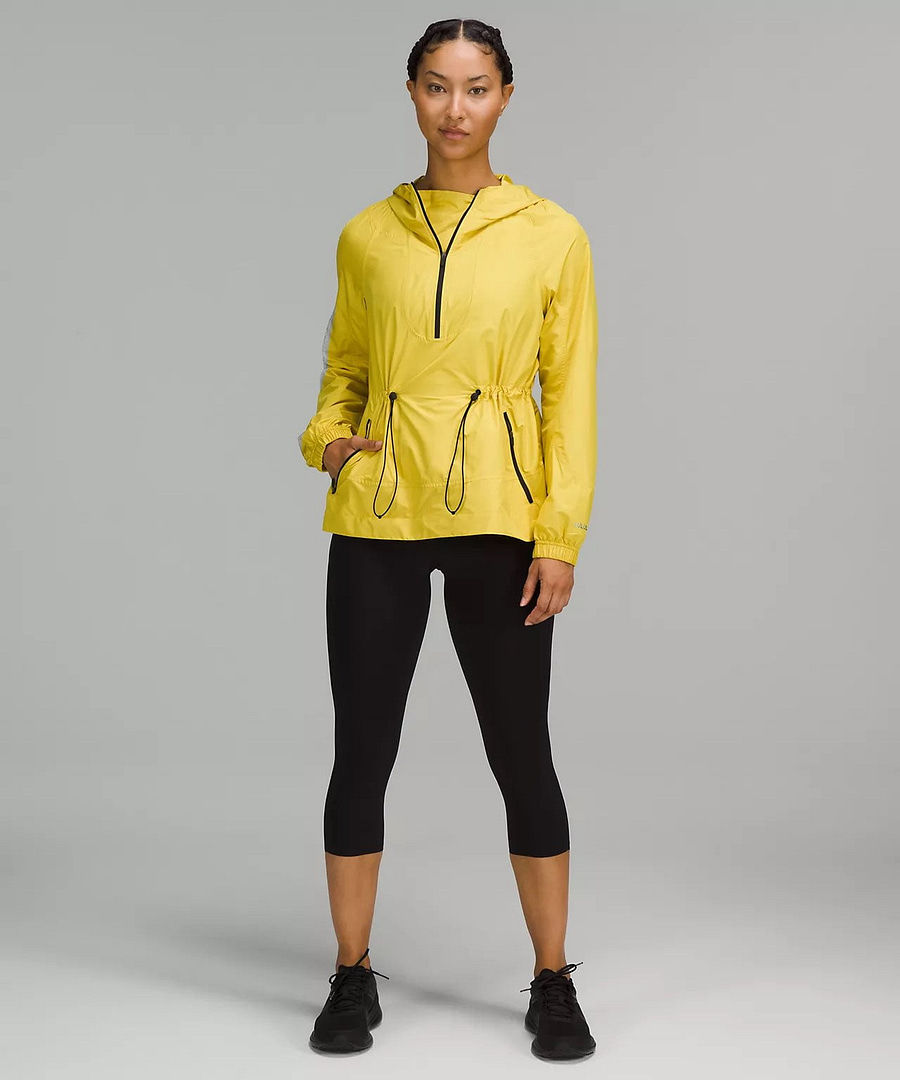 Cinch-Waist Half-Zip Running Jacket - soleil 2