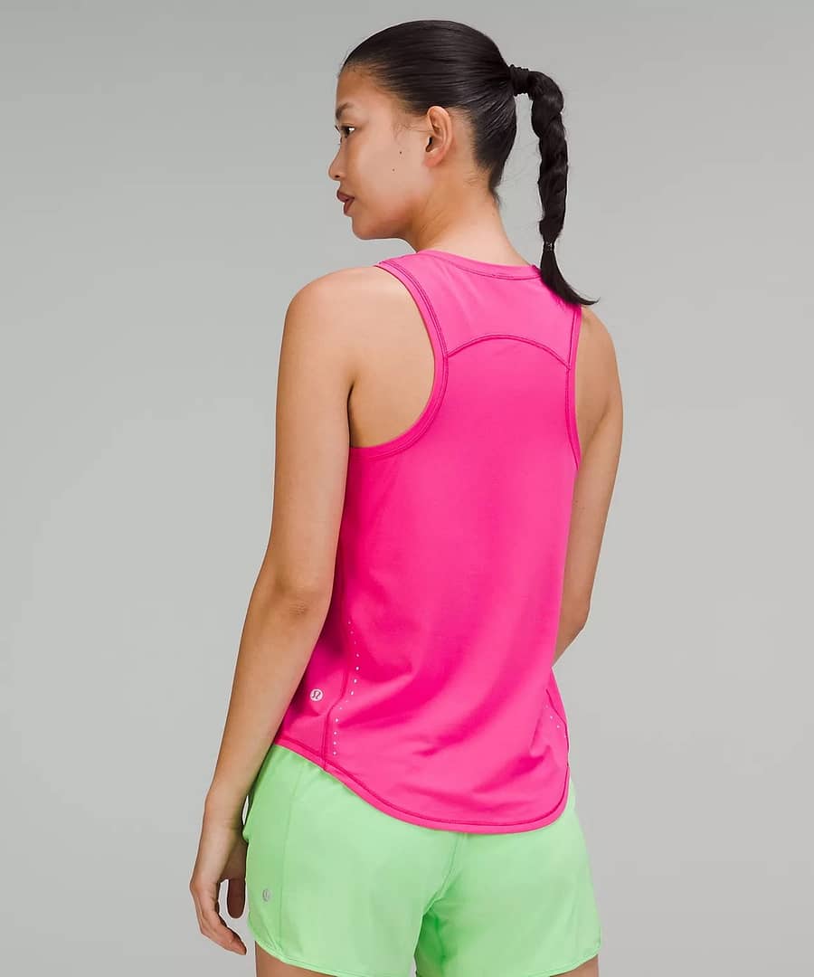 High-Neck Running and Training Tank Top - lululemon running tank top - sonic pink 3