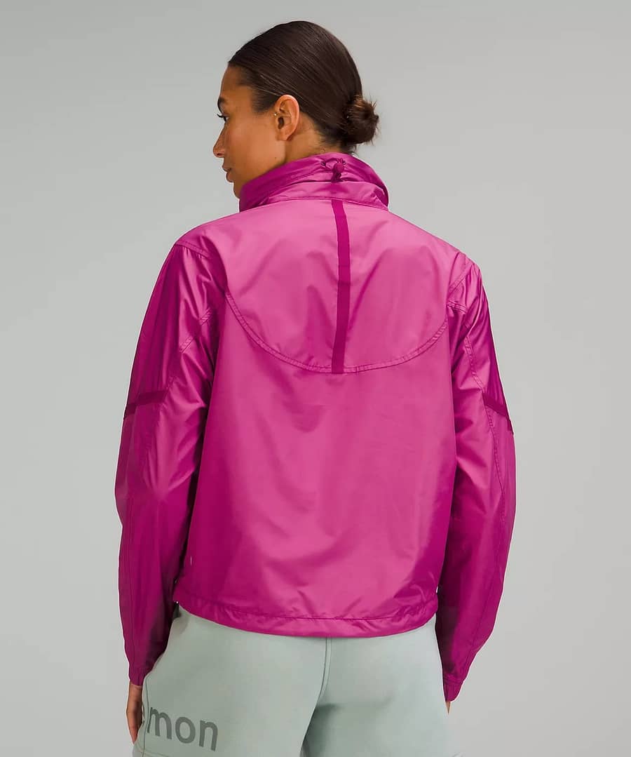 Lightweight Cropped Track Jacket magenta purple 2