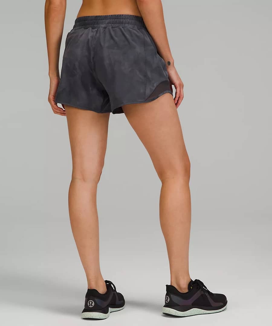 Hotty Hot Low Rise Short 4 - diamond dye pitch grey - lululemon women's shorts - lululemon running shorts 3
