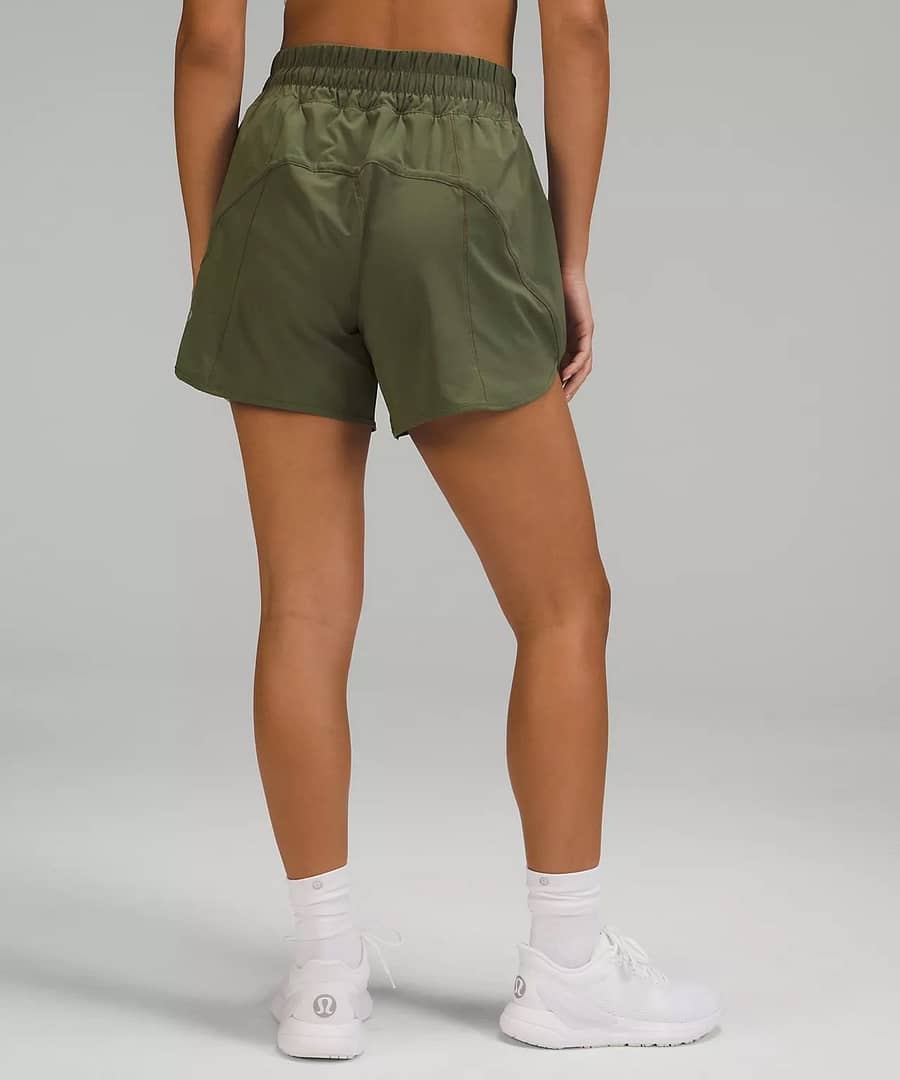 lululemon women's shorts - Track That High-Rise Lined Short 5 - lululemon long running shorts - longer inseam running shorts 2