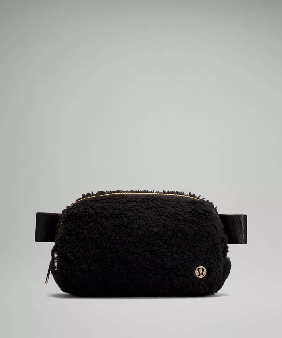 lululemon - Everywhere Fleece Belt Bag natural ivory trench - black
