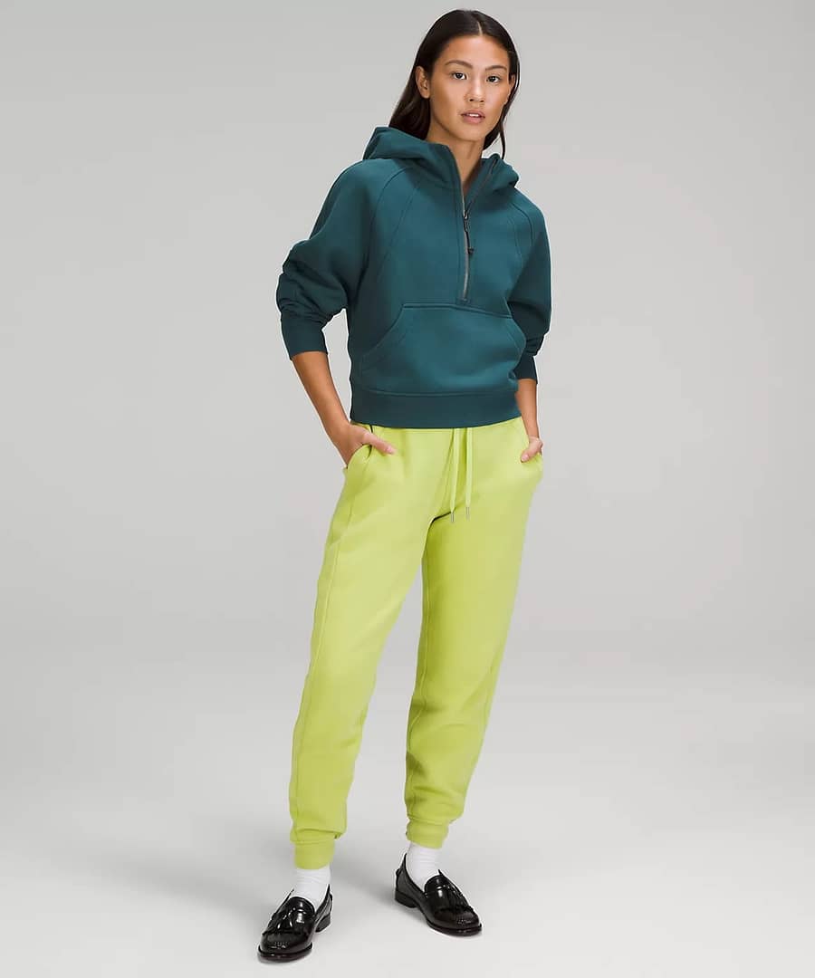 Scuba Oversized Half-Zip Hoodie green jasper 2