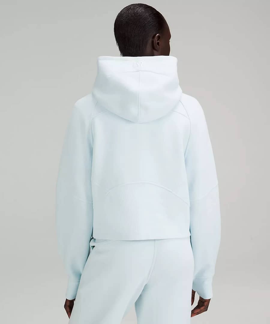 Scuba Oversized Half-Zip Hoodie powder blue 3
