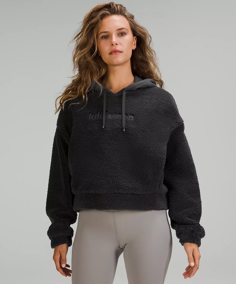 Textured Fleece Embroidered Logo Hoodie 3