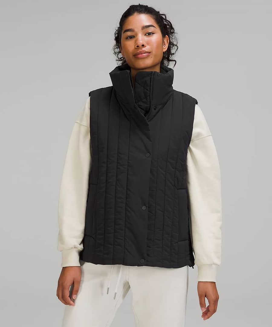 Water-Repellent Insulated Vest - green foliage - black 3