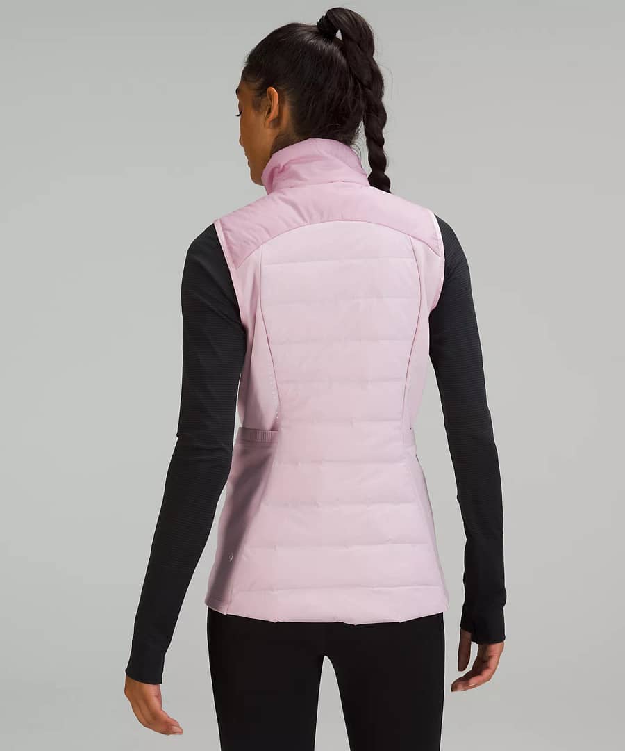 lululemon down for it all vest - pink peony - lululemon black friday 2022