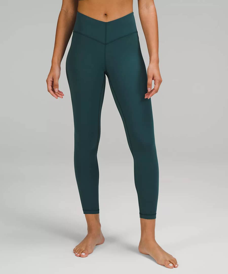 lululemon Align V-Waist Pant 25" - green jasper, pomegranate - black friday lululemon