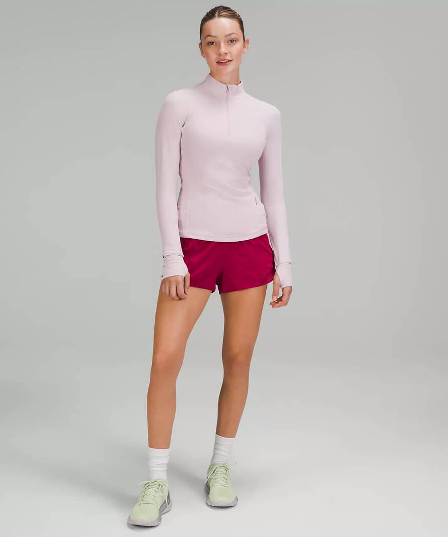 it’s rulu half-zip pullover - pink peony- lululemon rulu pullover