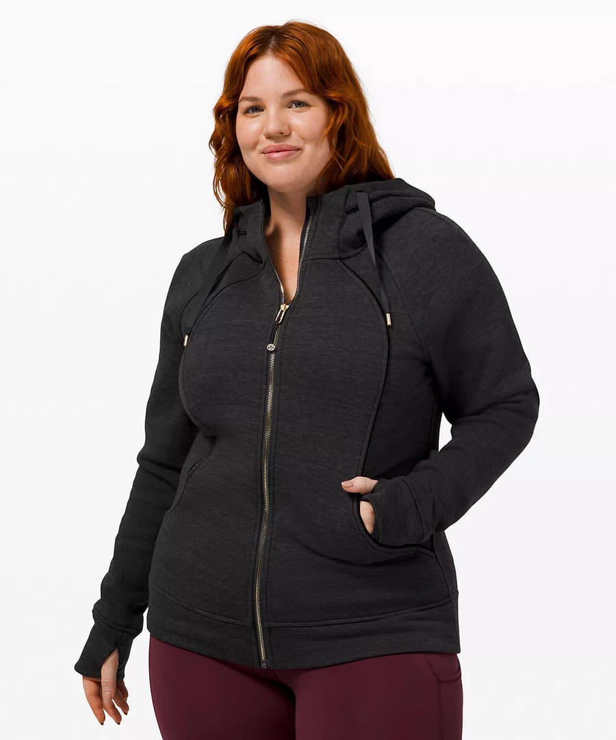Scuba Hoodie Plush heathered core black - black friday sale
