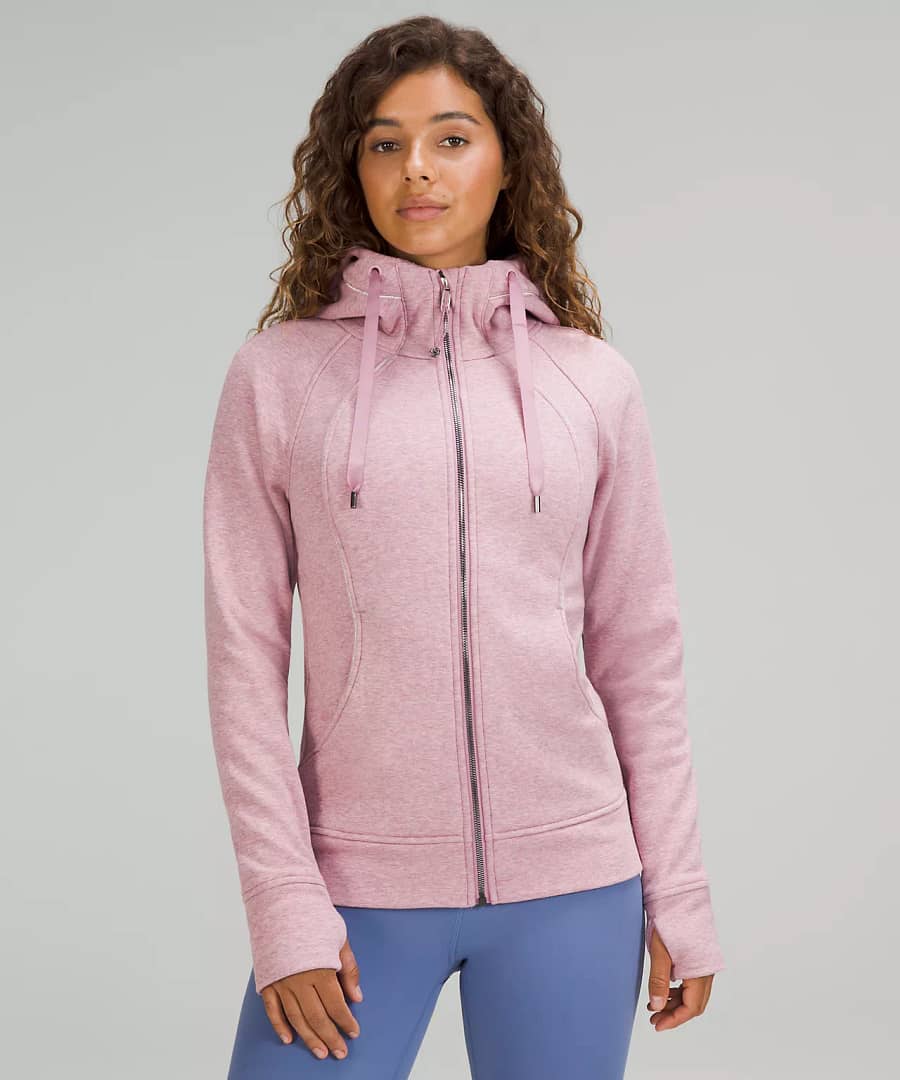 Scuba Hoodie Plush heathered pink taupe black friday sale