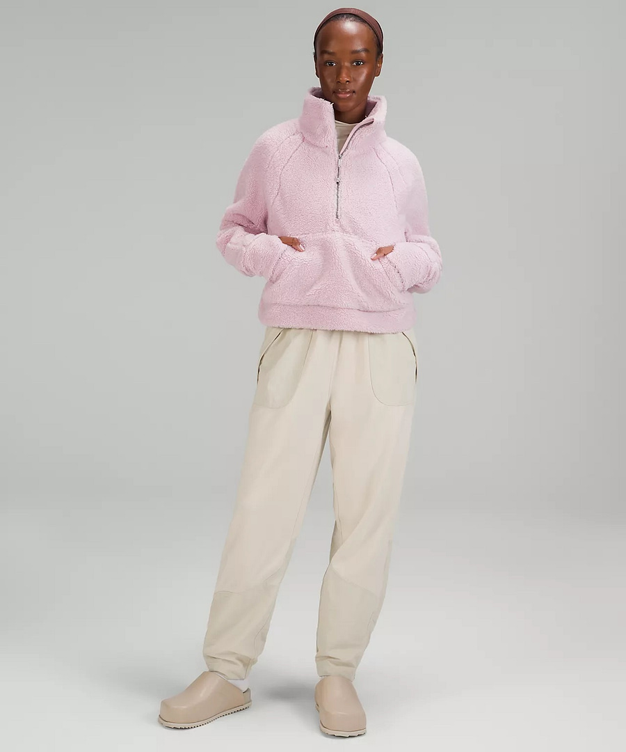 Scuba Oversized Fleece Funnel Neck - pink peony - lululemon fleece pullover 2