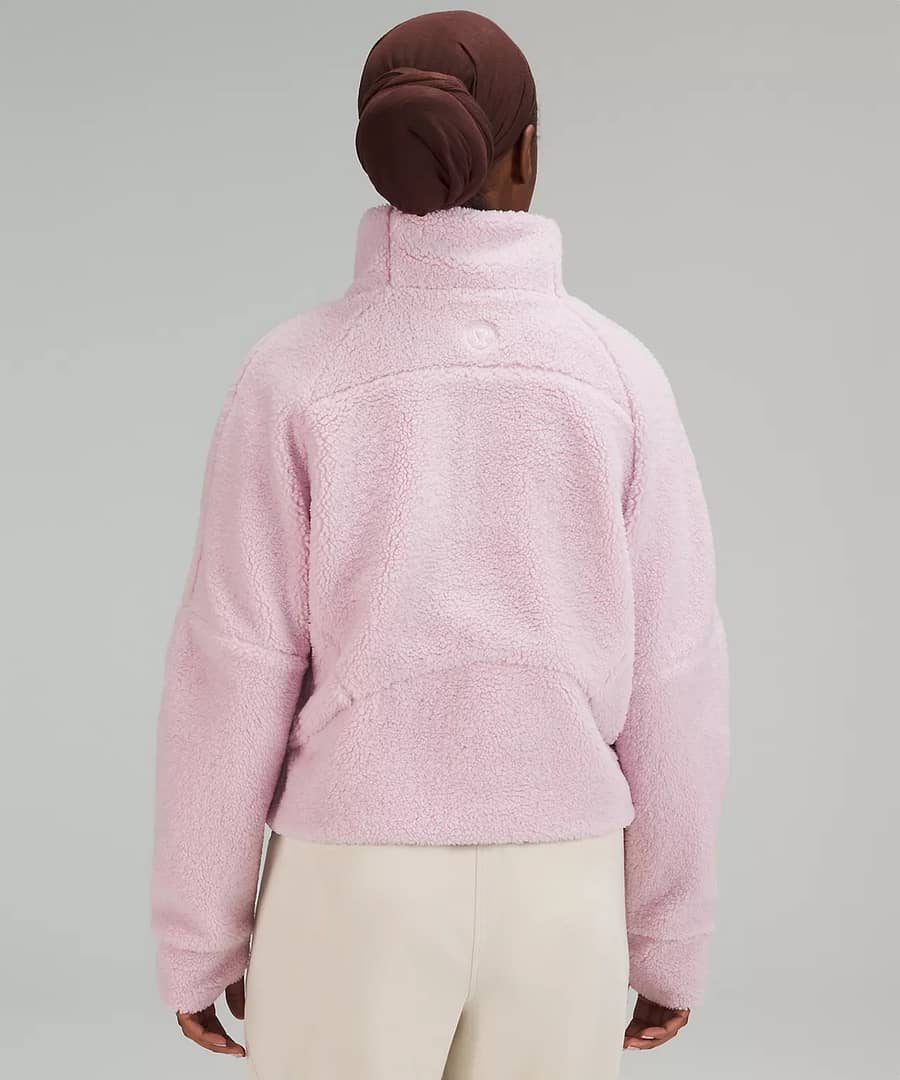 Scuba Oversized Fleece Funnel Neck - pink peony - lululemon fleece pullover 3