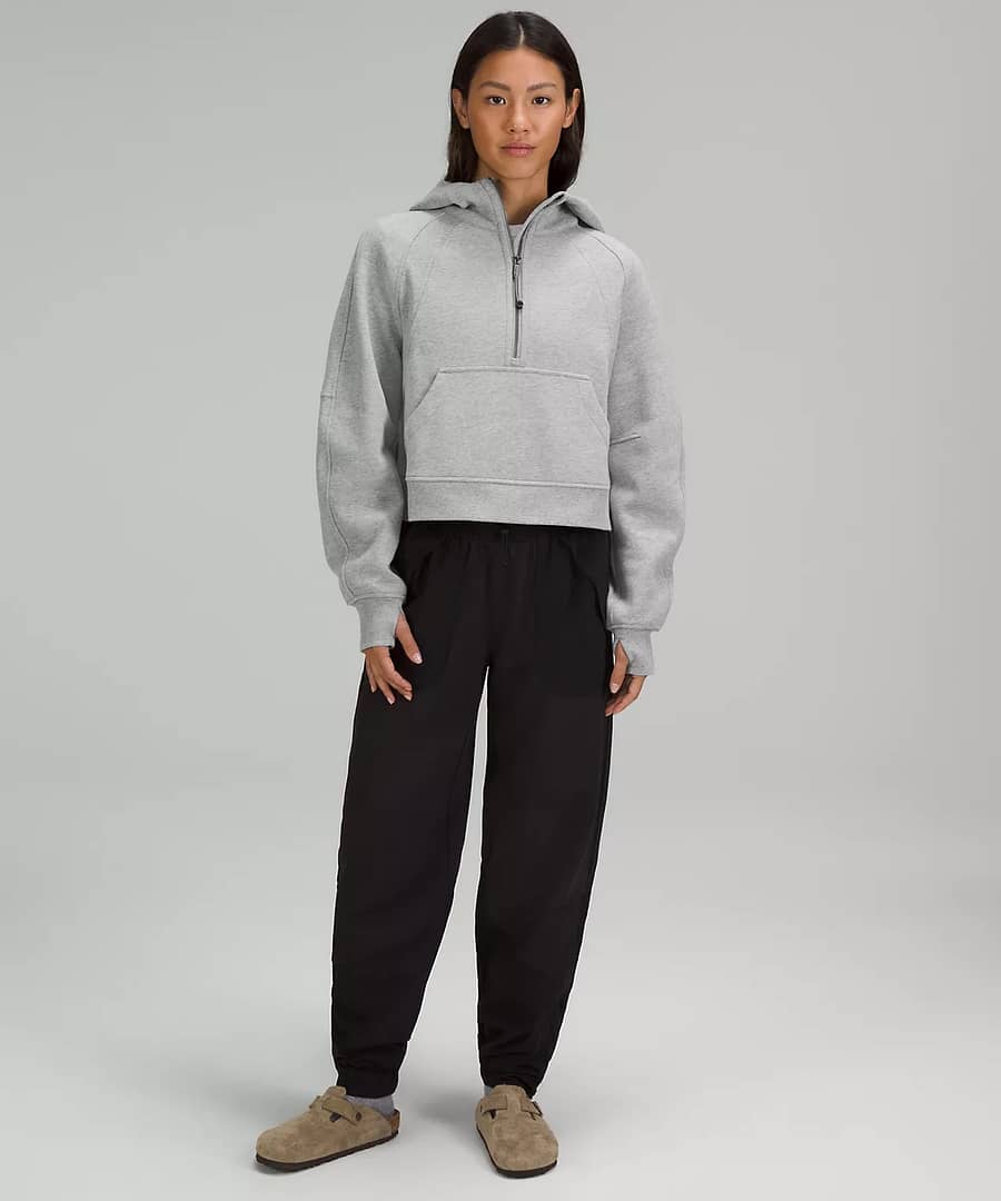 Scuba Oversized Half-Zip Hoodie - heathered core medium grey 2